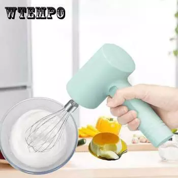 Электрический взбиватель для яиц, мини-блендер, бытовой миксер, ручной венчик, мешалка, автоматический взбиватель, крем-пенообразователь, инструмент для выпечки basic белый