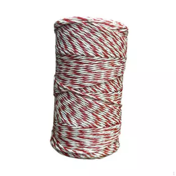 Электрический забор Polywire 200M для скота достаточно безопасный для крупных животных 6 прядей плетеный