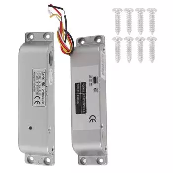 Электрический замок DC12V/24V с задержкой 0/3/6 с, 4 провода для деревянных/металлических/противопожарных дверей