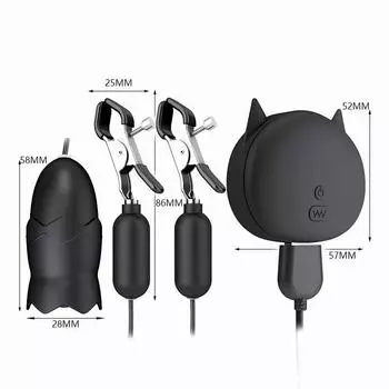 Электрический зажим для сосков, секс-игрушки для груди для женщин, товары для взрослых, вибратор, массажная палочка для прыжков на заднем дворе, яйцо