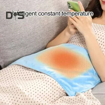 Электрическое одеяло с подогревом через USB, автоматическое отключение, мгновенное тепло для снятия спазмов и болей в спине, большой размер, грелка для шеи и плеч, сухая тепловая терапия серый