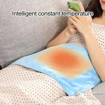 Электрическое одеяло с подогревом через USB, автоматическое отключение, мгновенное тепло для снятия спазмов и болей в спине, большой размер, грелка для шеи и плеч, сухая тепловая терапия серый