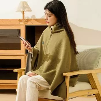 Электрическое одеяло с подогревом и тройным контролем температуры, зарядка через USB, портативное съемное моющееся двухстороннее трикотажное жаккардовое одеяло с подогревом красный