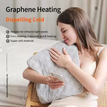 Электрическое отопление одеяло таймер взвешенный дизайн 5 уровней регулируемая температура автоматическое выключение быстрый нагрев S EU синий