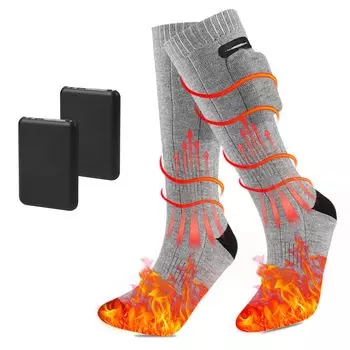 Электрическое отопление Ziifun Heating 2 USB Защита от холода Плавная температура Защита от холода для тепла Холод Быстрый нагрев Носки с высоким нагревом Носки,
