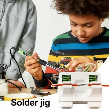 Электрическое приспособление для сварки проволоки, паяльная станция для кабеля, прочный регулируемый держатель для сварки проволоки, сварочные принадлежности белый