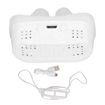 Электрическое устройство для предотвращения храпа, улучшение качества сна, силиконовый ремешок, решение проблемы храпа, белый белый