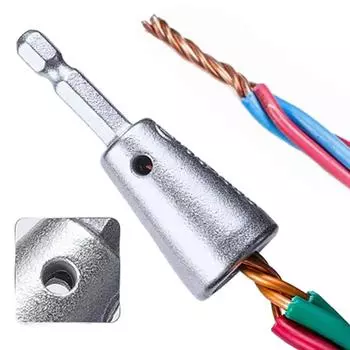 Электрик быстро скручивает провода, скручивает кабель, устройство для скручивания электрического кабеля для электрических дрелей-шуруповертов