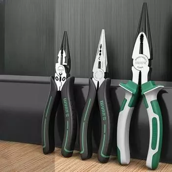 Электрик Кабельный кусачки Плоскогубцы 6 8 Длинногубцы Кусачки Зачистка Обжим Ручной инструмент