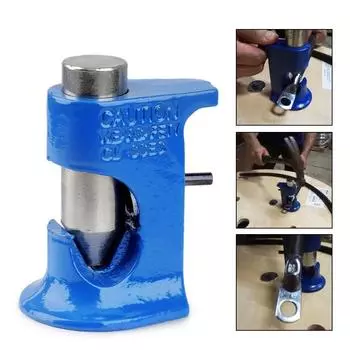 Электрик, клемма для провода, сварочный наконечник, кабельный молоток, щипцы, обжимной инструмент, клепальные плоскогубцы, подходит для калибра от 16 до 4/0, Au 20 синий