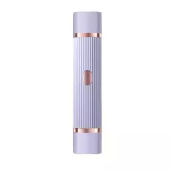 Электробритва 2-в-1 с двумя головками для женщин — для влажного и сухого удаления волос на лобке, бровях, лице, ногах и подмышках фиолетовый