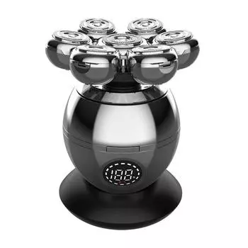 Электробритва 7D с плавающей режущей головкой, базовая зарядка, портативный мужской триммер для стрижки бороды, бритва с черепом, водонепроницаемая бритва Standard Set