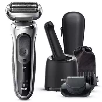 Электробритва BRAUN 71-S7500CC-V серии 7 (3 лезвия) Серебряный