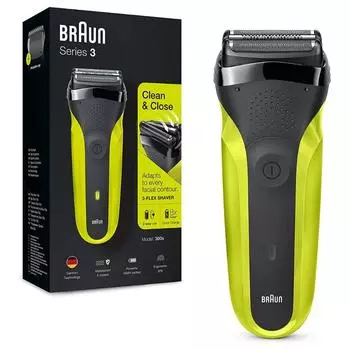 Электробритва Braun Series 3, бритва, тройная фольга, гибкие лезвия, перезаряжаемый, моющийся, водостойкий триммер для бороды для мужчин