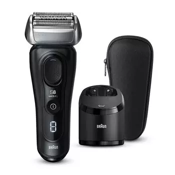 Электробритва Braun Series 8 8460cc с очистителем черного цвета
