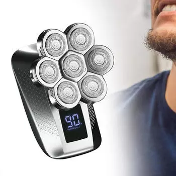 Электробритва для головы Портативная 7D бритва для кемпинга на открытом воздухе для мужчин лысый