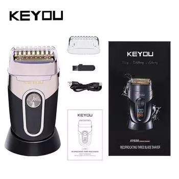 «Электробритва для лысого бритья KY69 с двухслойным USB-портом и ЖК-дисплеем»