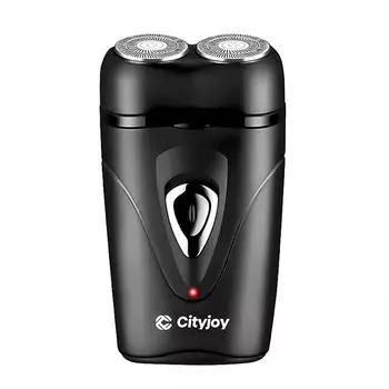 Электробритва для мужчин, аккумуляторная бритва с золотым покрытием для мужчин, дорожная электробритва для мужчин, портативный триммер для меха с двумя плавающими головками и зарядкой через USB