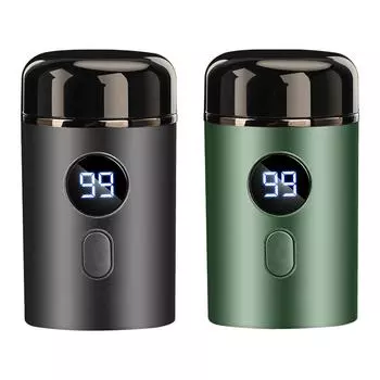 Электробритва для сухого и влажного бритья, портативная бритва для путешествий, использования в автомобиле зелёный