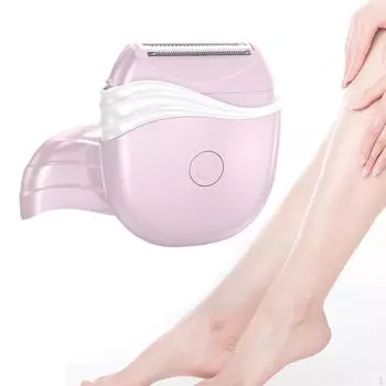 Электробритва для женщин, компактная, электрическая бритва, триммер для зоны бикини и подмышек розовый