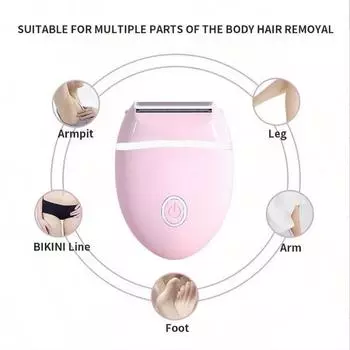 Электробритва для женщин Устройство для удаления волос Устройство для удаления волос Многофункциональная бритва для дома Портативная аккумуляторная белый