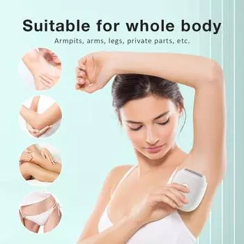 Электробритва для женщин, женская бритва, триммер для волос на теле, для подмышек, бикини, рук, ног, лица, машина для удаления волос с зарядкой от USB белый