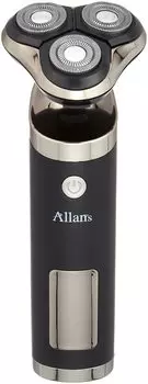 Электробритва Macross Allans Rotary Ristile с водонепроницаемым моющимся беспроводным зарядным устройством, в комплекте мужская с 3 лезвиями MEBM-49