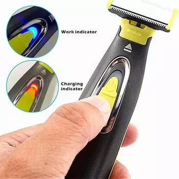 Электробритва MLG для мужчин и женщин, портативный триммер для всего тела, USB, бритва с Т-образным лезвием для бороды и подмышек, моющаяся чёрный