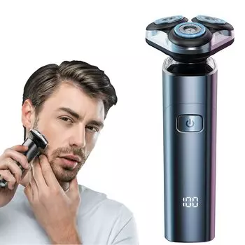 Электробритва Новая модель Магнитная электрическая IPX7 с защитой от сухого и влажного бритья Двойная 56 Низкий остаточный уровень Автоматическая 30-дневная электрическая деловая подарочная мужская [2024]
