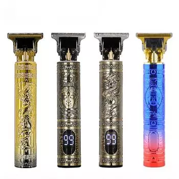 Электробритва Парикмахерская Fader Электрическая масляная головка Гравировка бритвенной головки Артефакт Машинка для стрижки волос A1 black