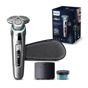 Электробритва Philips SkinIQ 9000 series, S9985/50, хром-серебристый
