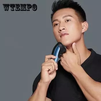 Электробритва, полностью автоматическая электробритва, мужская легкая портативная перезаряжаемая дорожная бритва, инструмент для бритья 15.5*3.3cm синий