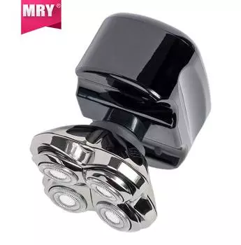 Электробритва с цифровым дисплеем и пятью лезвиями 1PCS bald barber перезаряжаемая бритва пять в одном чёрный