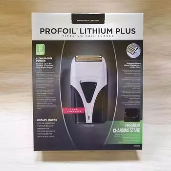 Электробритва, совместимая с Andis, с подставкой для зарядки и толкателем бритвенной головки. with charger, Complete Set белый/чёрный