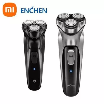 Электробритва Xiaomi ENCHEN Blackstone с тройными плавающими лезвиями для бритья чёрный
