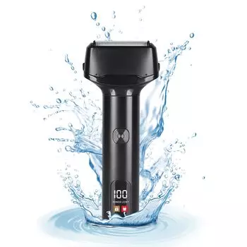 Электробритва YOLODE Shaver сабельная бритва Ультратонкие лезвия для гладкого бритья Электробритва IPX7 с 3 лезвиями для сухого и влажного бритья Низкий уровень шума
