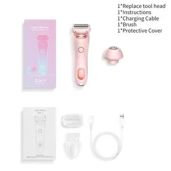 Электробритва Женский триммер Удалитель волос Безболезненный Универсальный Питание от USB Подарок