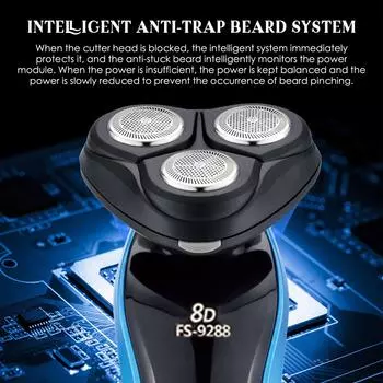 ЭлектробритваУсы Бритва для бритья Средство для удаления волос в носу Бакенбарды Парикмахерские машинки для стрижки чёрный
