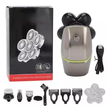 Электробритвы с 6 лезвиями IPX6 Водонепроницаемая USB-зарядка Многофункциональная Уход за волосами
