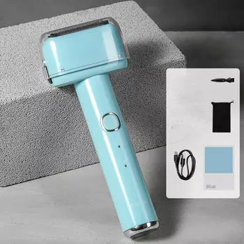 Электробритвы Триммер для бороды и усов Мягкое безболезненное бритье с помощью щеточки Портативный триммер для лица зелёный