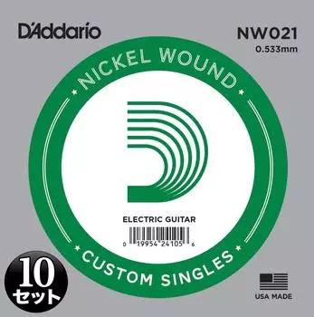 Электрогитара D Addario Rose Струны Никель .021 NW021 Набор из 10 []