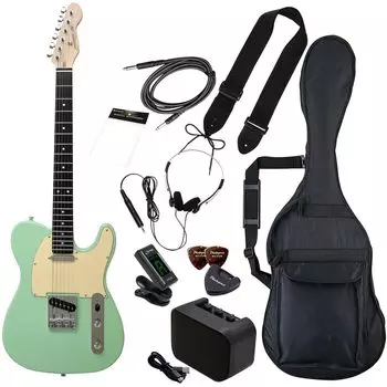 Электрогитара PhotoGenic Beginner Beginner Set TL Type Surf Green Wrench TL-180/SFG [Мягкий чехол/Защитный чехол/Мини