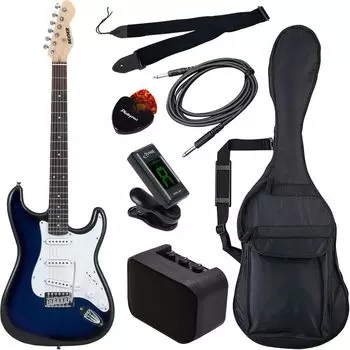 Электрогитара SELDER Stratocaster Type Sakura Musical Instruments Original Beginner Basic Set ST-16/BLS