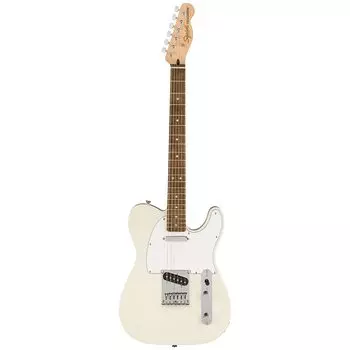 Электрогитара Squier by Fender Affinity Series™ Telecaster, накладка грифа из лавра, белый пикгард, Olympic White с мягким чехлом