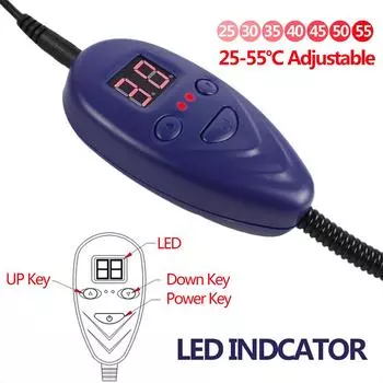 Электрогрелка для собак с регулируемой температурой, водонепроницаемый теплый коврик с подогревом, электрическое одеяло для домашних животных, зимние принадлежности для сна щенков 40x30cm