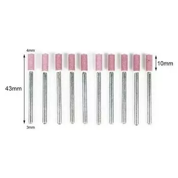 Электроинструмент-10 шт. установленный шлифовальный камень вращающийся инструмент для заточки цепной пилы шлифовальный 4 мм