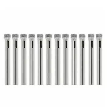 Электроинструмент-12 шт. 6 мм алмазная фреза, кольцевая пила, сверло, набор инструментов для плитки, керамического стекла