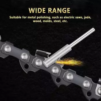 Электроинструмент-2 шт., цилиндрические заусенцы с алмазным покрытием, точилка для бензопилы, напильник 4/4,8/5,5 мм 4mm