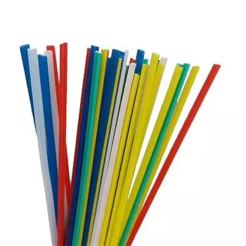 Электроинструмент-50 шт. цветные пластиковые сварочные стержни для ремонта бампера, ПП, ПВХ, сварочные палочки для пайки