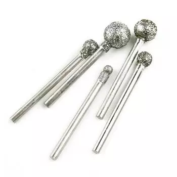 Электроинструмент-5 шт., набор сверл с алмазными круглыми шаровыми фрезами для резьбы, гравировки, сверления